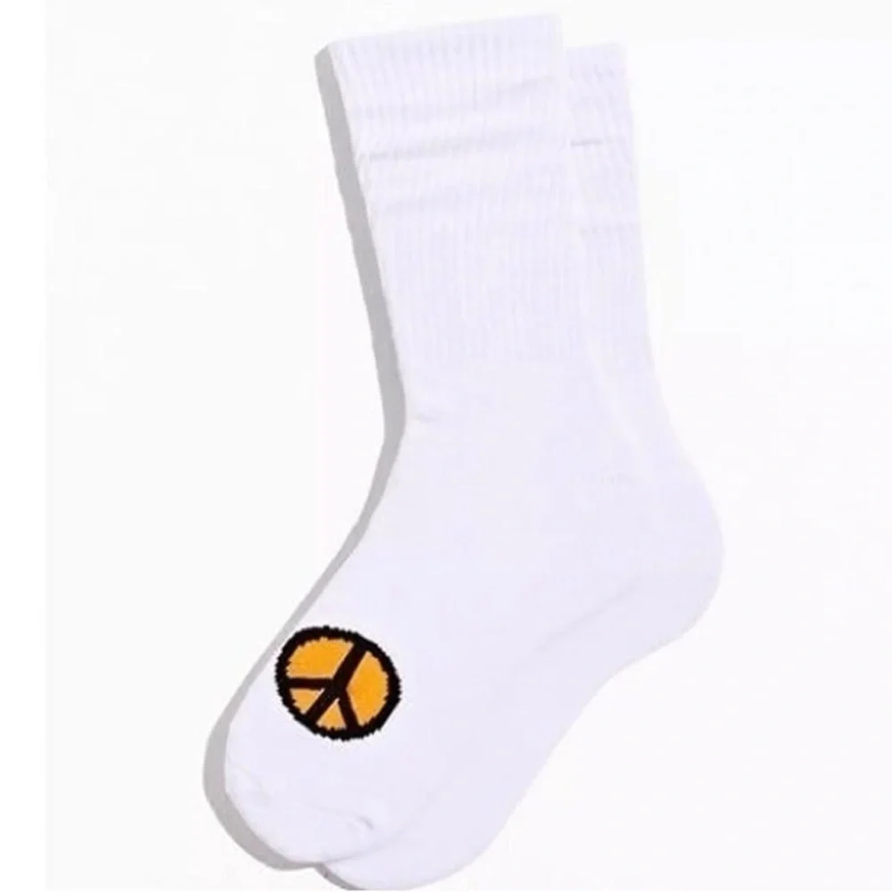 Peace Sign Toe Icon Crew Sock | Urban Outfitters